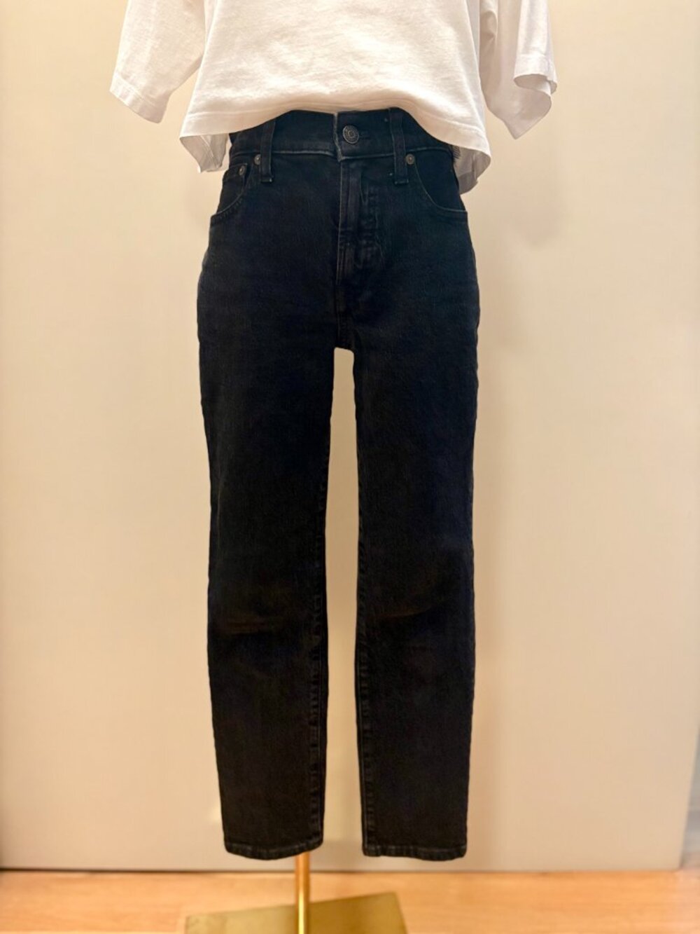 Madewell The Mid-Rise Vintage Perfect Jean in Black